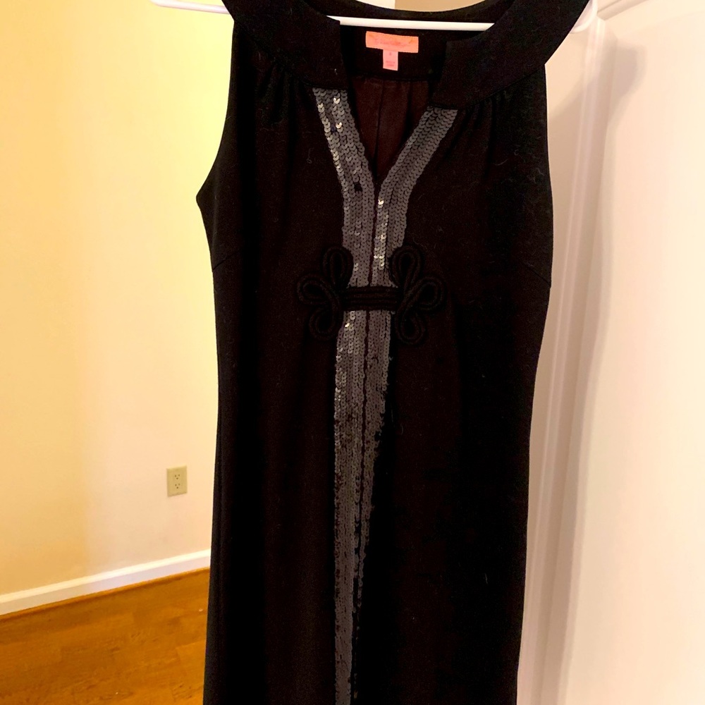 Black Lilly Pulitzer dress with sequin detail